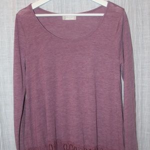 Altar'd State Long Sleeve With Fringe